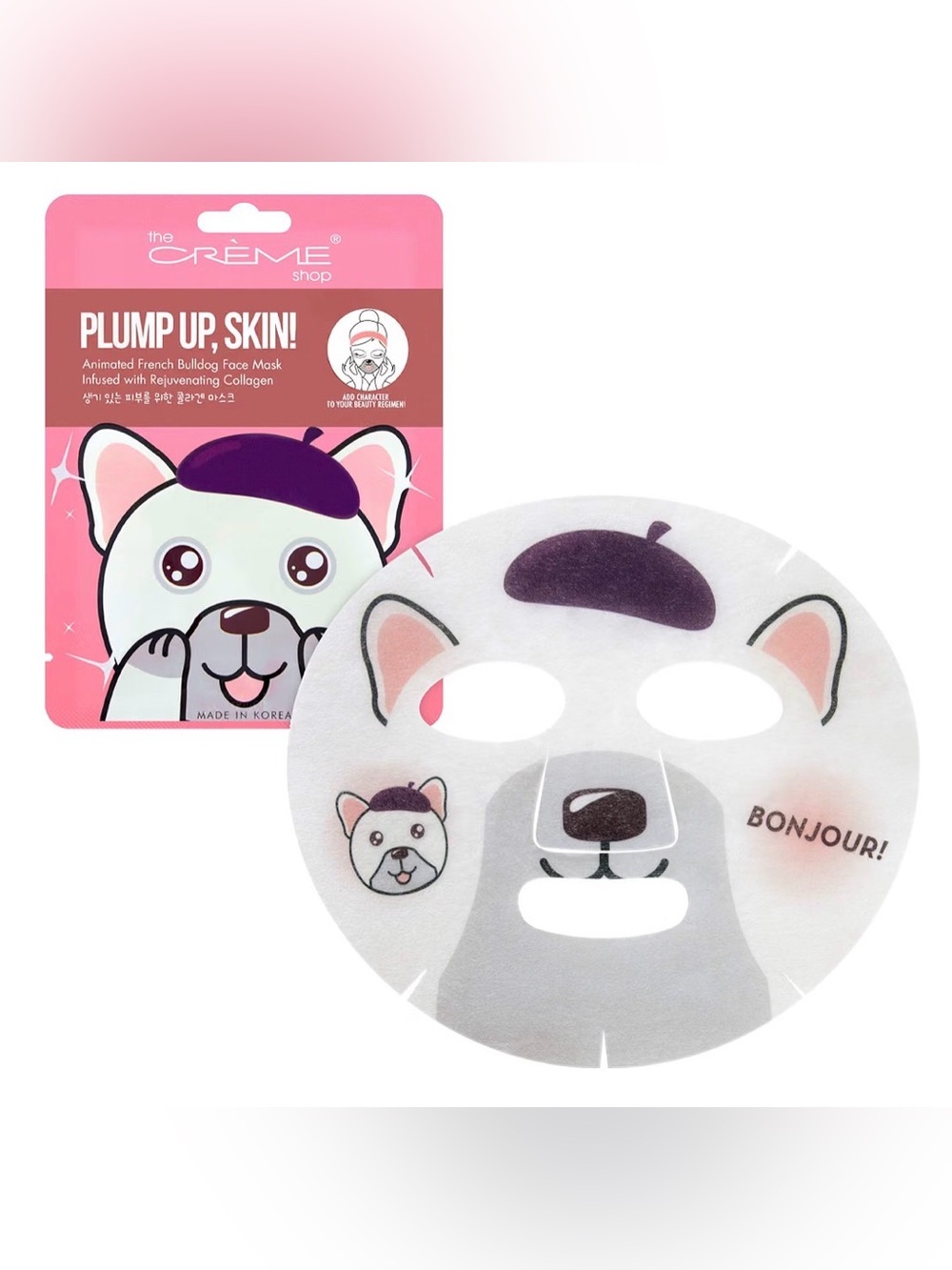 BUY NOW - The Crème Shop Plump Up, Skin! Animated Face Mask - NIB - Picture 2 of 4